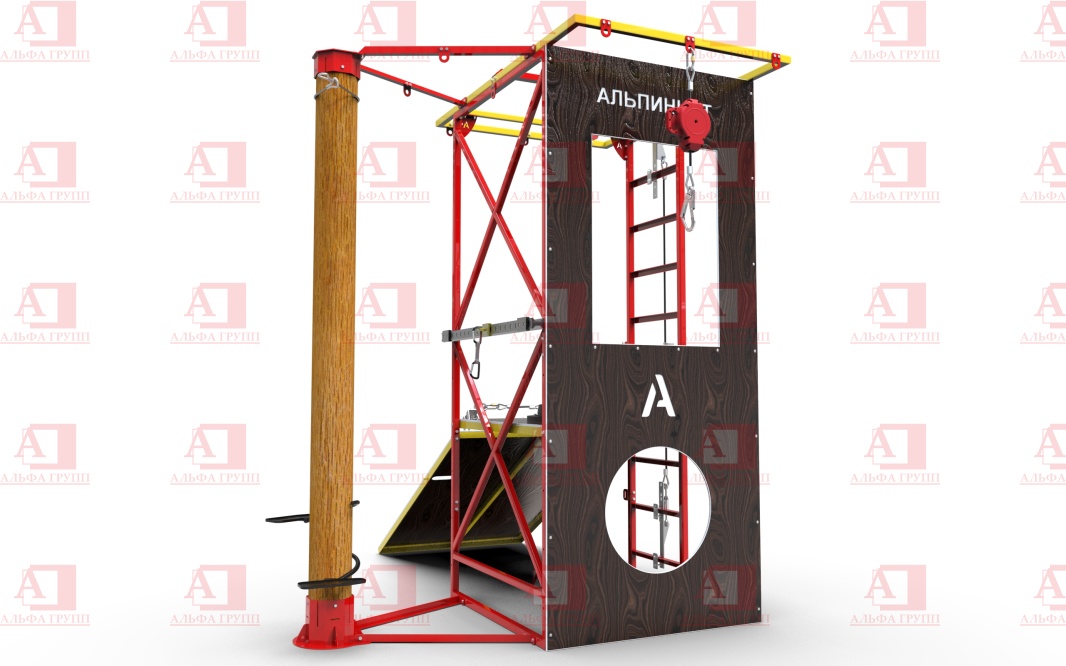 Учебно-тренировочный полигон Альпинист-2-0 (2,9м + бревно) Учебно-тренировочный полигон Альпинист-2-0 (2,9м + бревно)